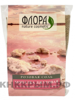 Флора Мочалка джутовая с натуральным крымским мылом с Розовой солью